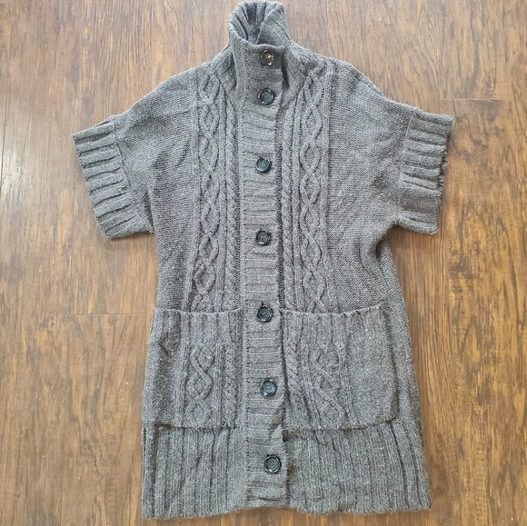 chunky cable knit sweater dress